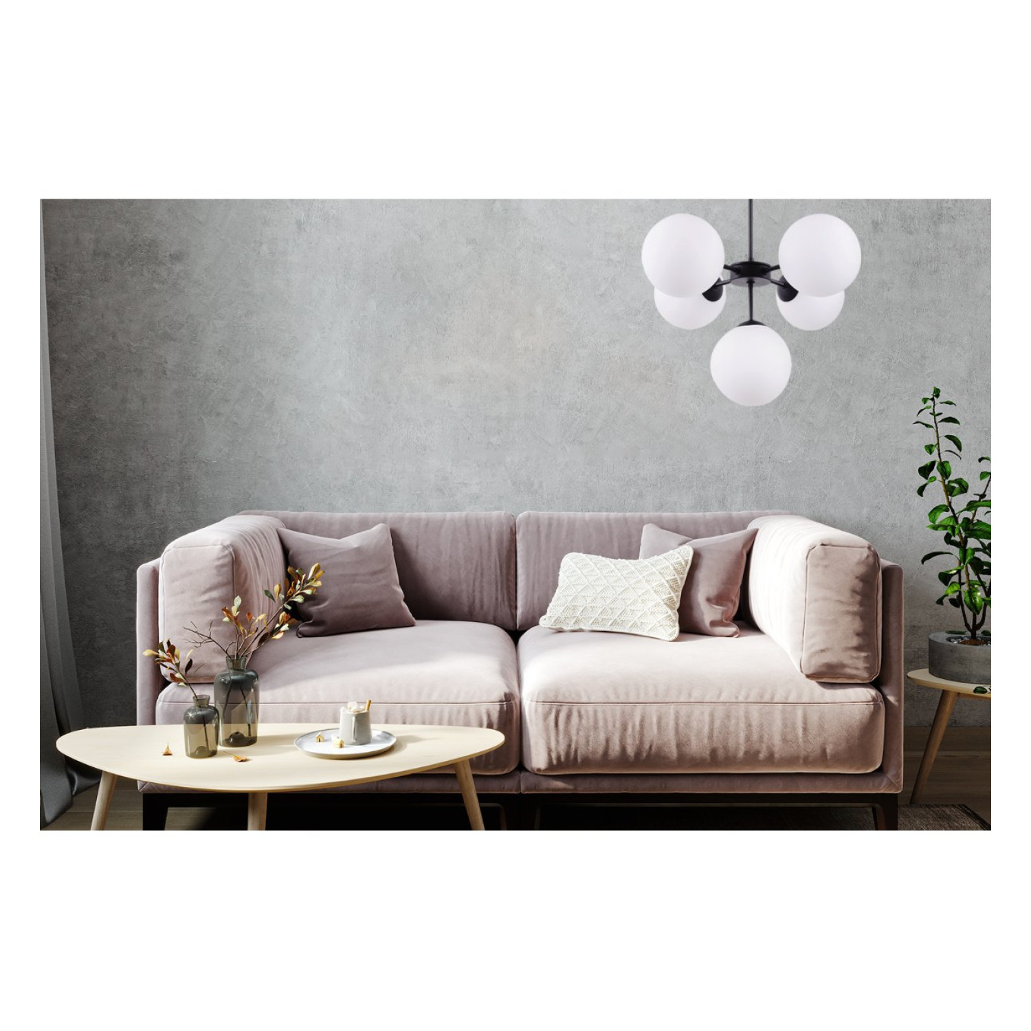 Stropní lampa s regulací v černém provedení, bílé stínidlo - stručný a elegantní "IMPERIA" foto9