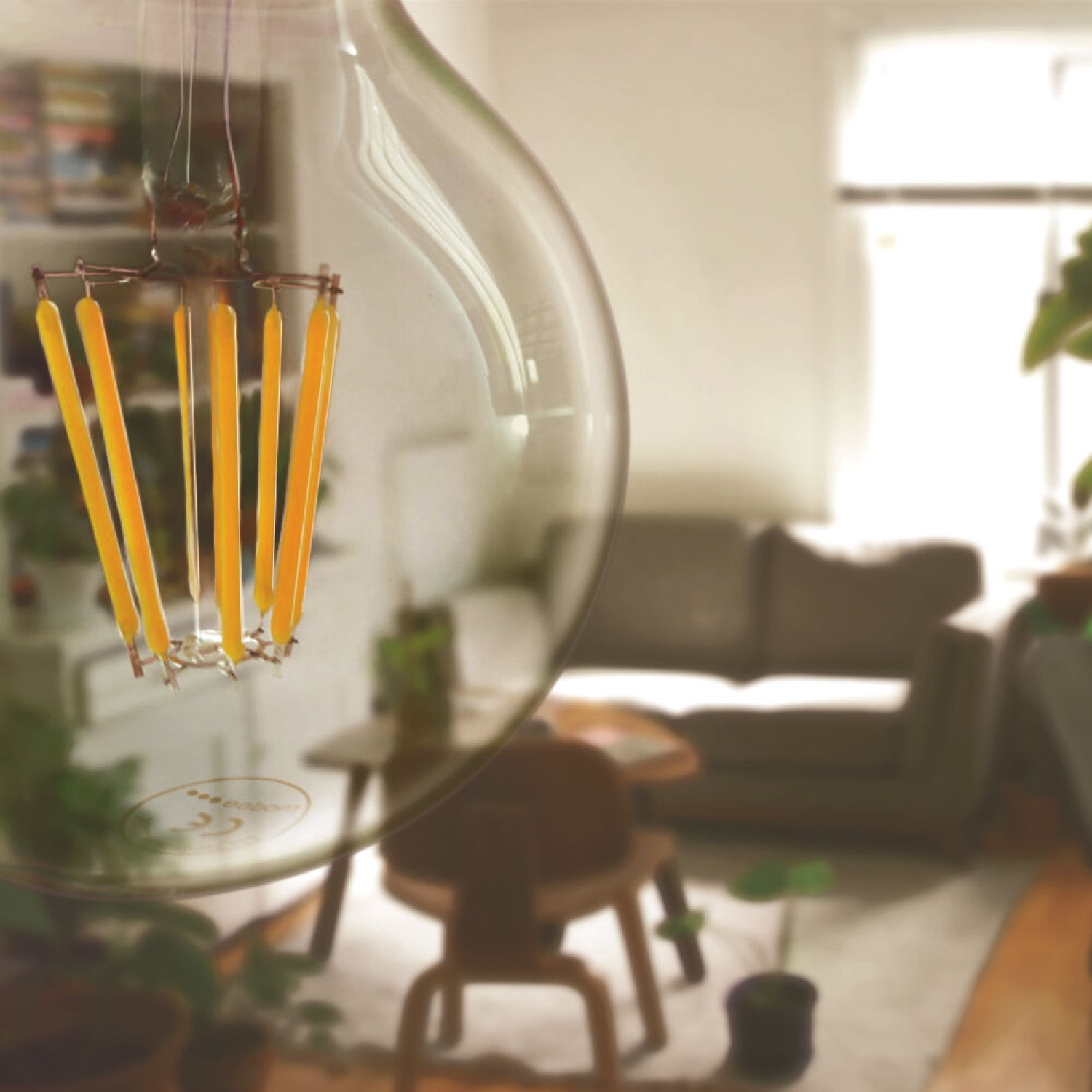 Skleněná LED žárovka ve tvarů koule  Filament Globe G80 8W E27 360° 2700K (750 lumen) foto3