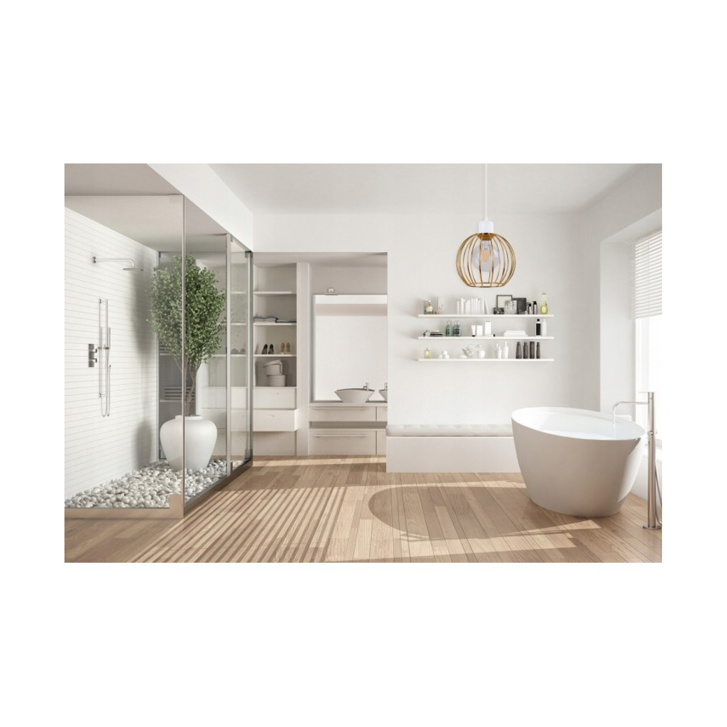 Závěsné svítidlo na lanku s kovovým stínítkem LH017 "MONA" foto3