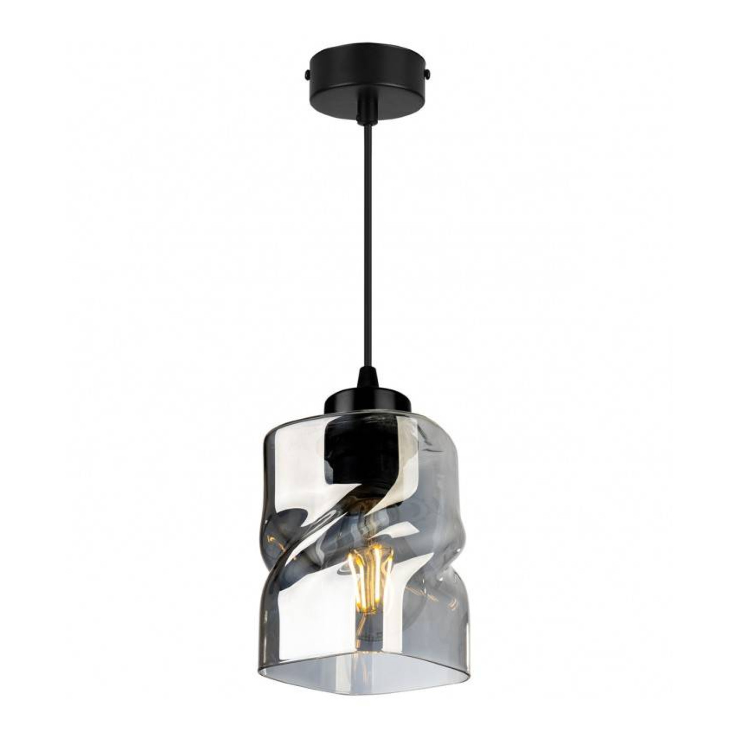 Moderní závěsné svítidlo se skleněným stínidlem NIKI 2195/1