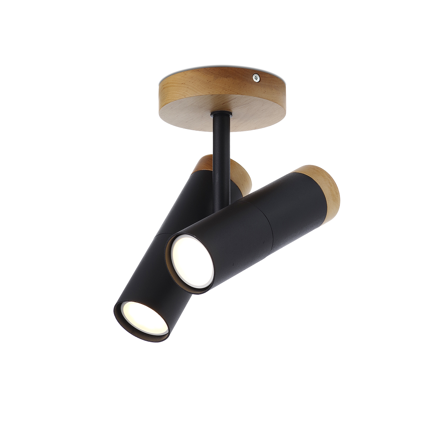 Designové stropní bodové svítidlo s dřevěnými prvky 70304 "NIMBA"
