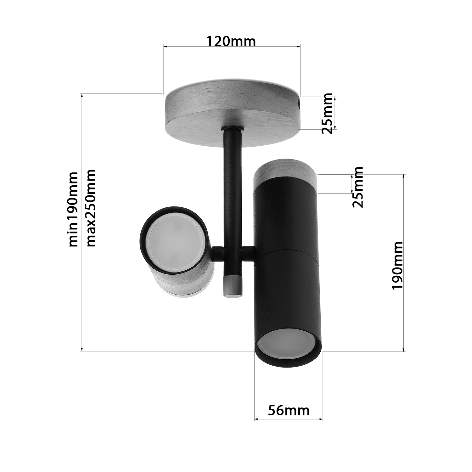 Designové stropní bodové svítidlo s dřevěnými prvky 70304 "NIMBA" foto7