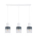 White pendant lamp with Square lampshades 60603 "Roberto" foto4