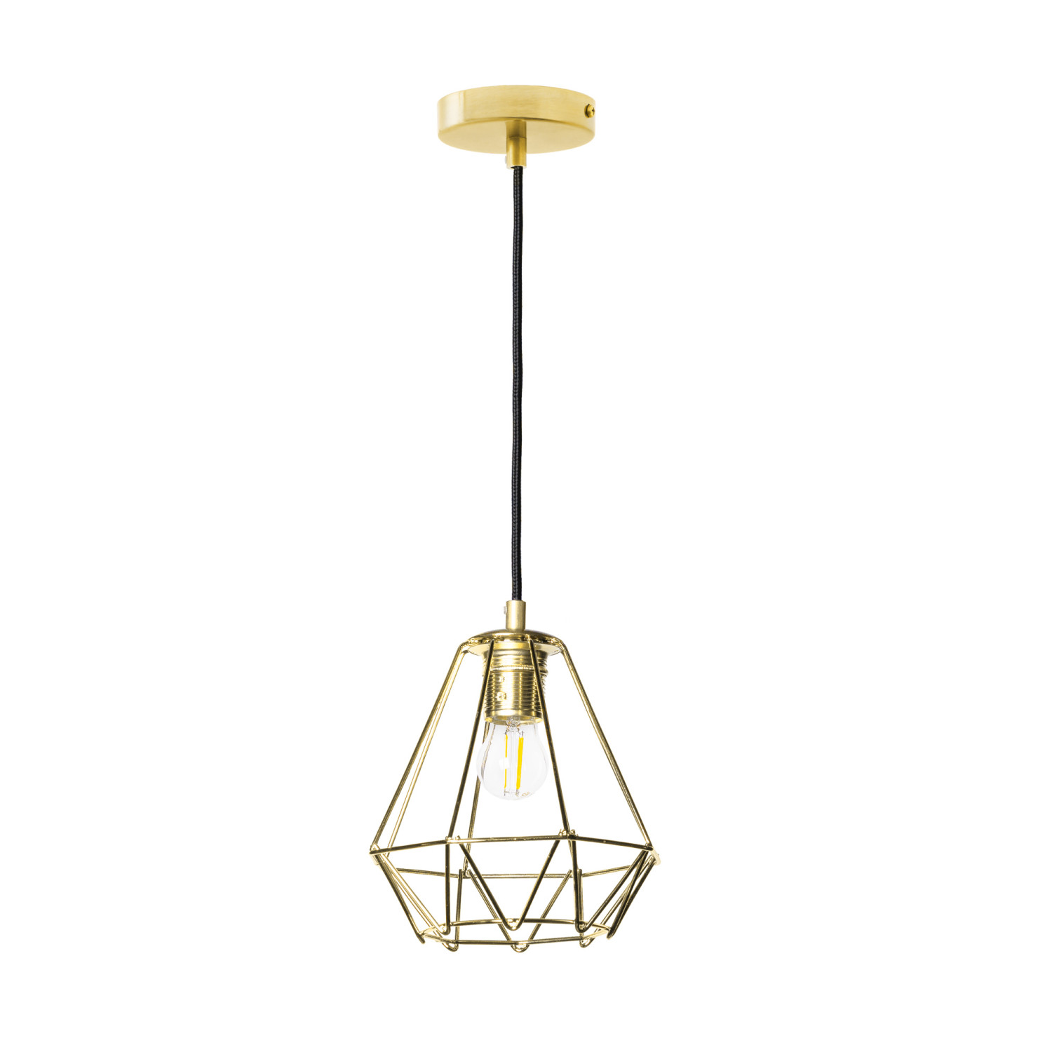 Závěsné Svítidlo na Lanku "DIAMOND LOFT CORRAL GOLDEN" 19603 – Luxusní Lesk v Každém Detailu