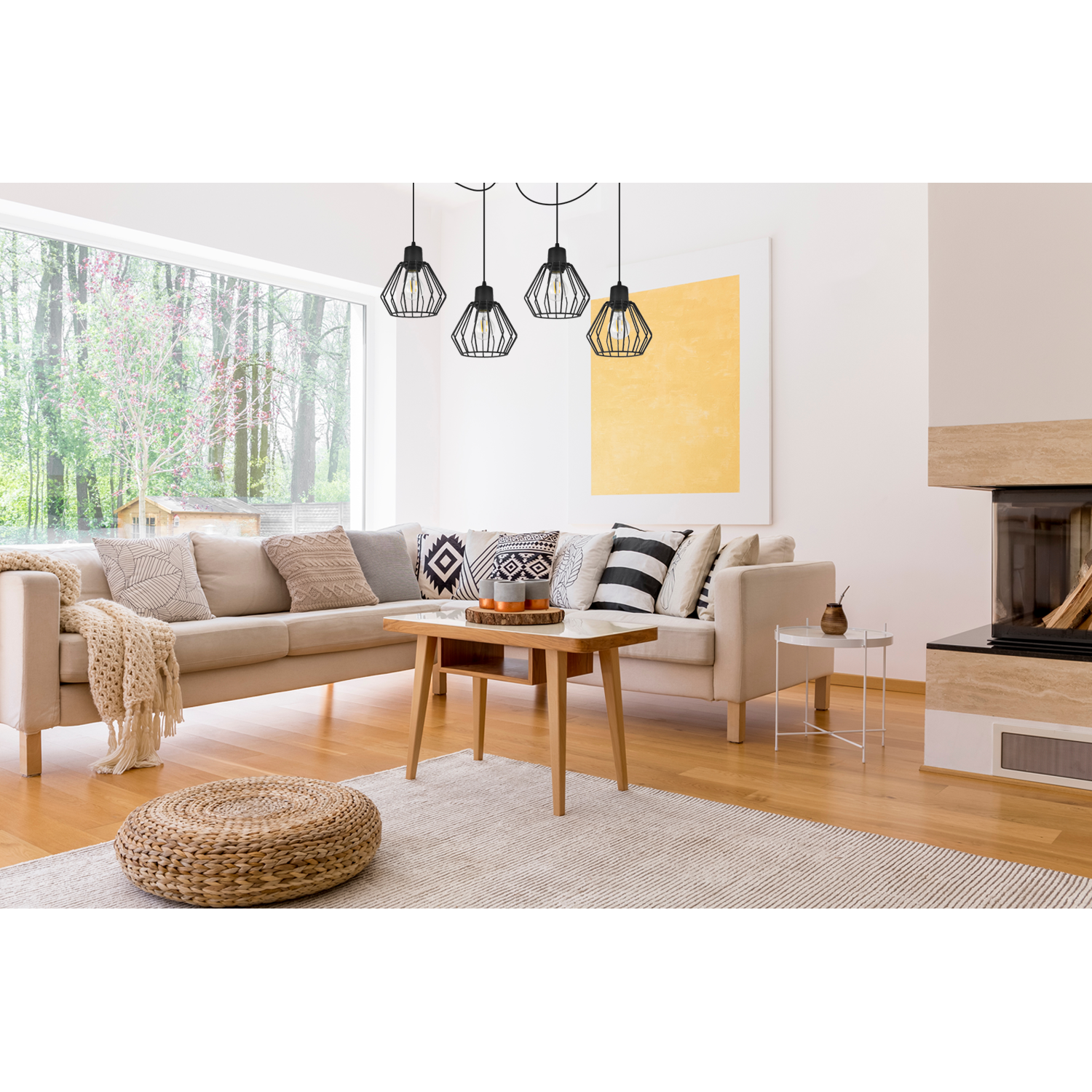 Pendant light on adjustable cables SPIDER NUVOLA 2502-4 foto6