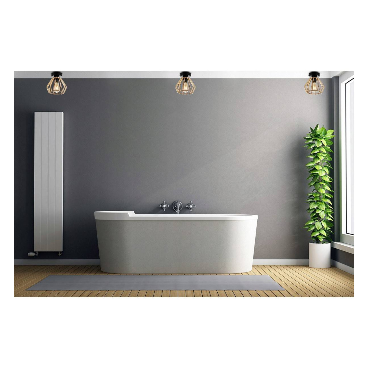 Stropní svítidlo s dřevěným stínidlem ve tvaru diamantu TIMBER 2360/KB foto5