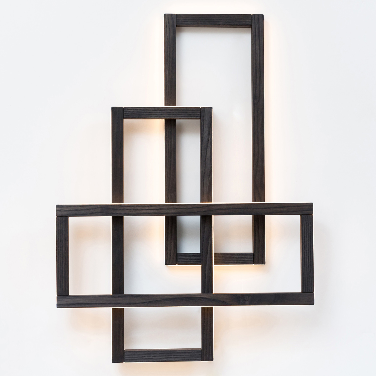 Designové dřevěné  LED nástěnné svítidlo 29013  "Trinity" foto2